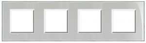 LivingLight Рамка прямоугольная, 4 поста, цвет Серое небо