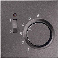 JUNG LS 990 АнтрацитНакладка термостатакомнатного с выключателем(мех TR231U,TR241U) (ALTR231PLAN)