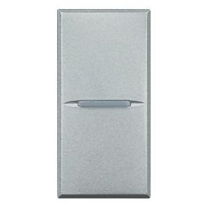 Axolute Кнопка 1Р (NO) 16 А 250 В~ 1 модуль, винтовые клеммы, дизайн AXIAL, цвет алюминий
