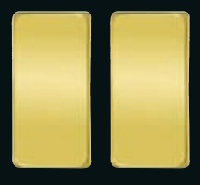 Клавиша узкая без подсветки, Bright Gold