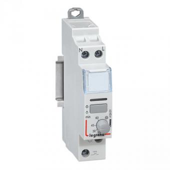 Импульсное реле Legrand CX3 230V 1F 16A бесшумное с задержкой откл. 5-60 мин.
