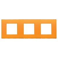 Накладка на 2+2+2 модуля, Желе оранжевое