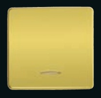 Клавиша широкая  с подсветкой, Real Gold