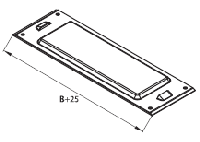 Пластина защитная IP44 осн. 300