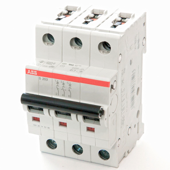 Автоматический выключатель 3-полюсной ABB S203 C16
