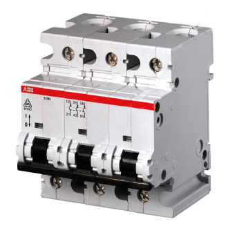Автоматический выключатель трехполюсный ABB S293 C125