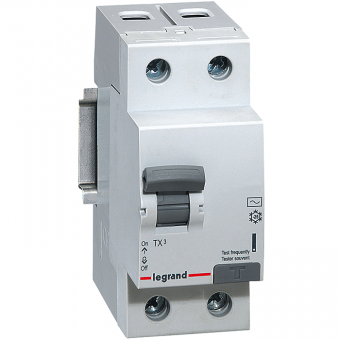 Выключатель дифференциальный двухполюсный (УЗО) Legrand TX3 63А AC300