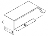 Ответвитель-крышка Т-обр - переходник DDT 200/150 (отв H=50)