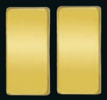 Клавиша узкая без подсветки, Real Gold