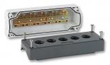 Корпус кнопочного поста Schneider Electric XALD05 на 5 отверстий
