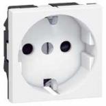 Розетка Legrand Mosaic 2К+3 белая со шторками 2М