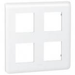 Рамка Legrand Mosaic 2х2х2 модуля белая