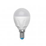 Лампа светодиодная Volpe серии Simple LED 6W, цоколь Е14, матовая, нейтрального свечения (4500K), шар