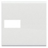 LivingLight Клавиша Axial с 1 отверстием для вставки символа, размер 2 модуля, цвет белый