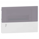 Бокс встраиваемый с дымчатой дверцей Schneider Electric Mini Pragma на 18 модулей с клеммниками N+PE