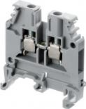 Клеммник ABB М4/6 на DIN-рейку 4мм.кв. серый