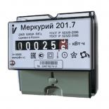 Счетчик электроэнергии Меркурий 201.7 5(60)А однофазный однотарифный на DIN-рейку