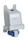 Розетка для монтажа на поверхность 232RS6W, 32A, 2P+E, IP67, 6ч