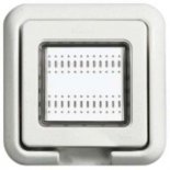 Влагозащитная крышка IP55 Idrobox, белый, 2 модуля