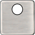 FEDE Монтажная плата для механизмов с одним коннектором, цвет nickel satin, черный (FD04315NS-M)
