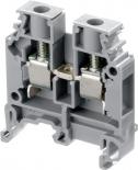 Клеммник ABB М6/8 на DIN-рейку 6мм.кв. серый