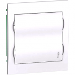 Бокс встраиваемый с белой дверцей Schneider Electric Easy9 на 24 (2х12) модуля с клеммниками N+PE