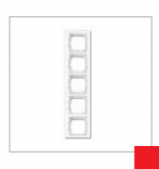 Рамка 5-постовая, серия axcent, цвет foyer-red