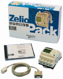 ZELIO LOGIC КОМПЛЕКТ (МОДУЛЬНОЕ РЕЛЕ+ПО+КАБЕЛЬ SR2USB01), 16ВХ/10ВЫХ, =24В
