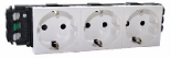 Розетка Legrand Mosaic DLP 3х2К+3 белая 6М