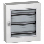 Щит навесной с прозрачной дверцей Schneider Electric Pragma на 72 (3x24) модуля с клеммниками N+PE