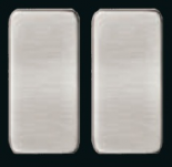 Клавиша узкая без подсветки, Nickel Satin