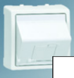 Simon 73 Белый Накладка 2-ой тлф/комп розетки(для 2-х коннекторов RJ45) (73086-60)