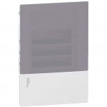 Бокс встраиваемый с дымчатой дверцей Schneider Electric Mini Pragma на 36 (3х12) модулей с клеммниками N+PE