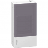 Бокс навесной с дымчатой дверцей Schneider Electric Mini Pragma на 36 (3х12) модулей с клеммниками N+PE