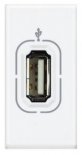 LivingLight Зарядка USB для мобильных устройств, размер 1 модуль, цвет белый