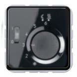 JUNG CD 500/CD plusЧерный Накладка регулятора теплого пола(мех.FTR231U) (CDFTR231PLSW)