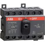 Реверсивный трехполюсный выключатель нагрузки ABB OT40F3С на 40А с ручкой управления
