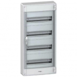 Щит навесной с прозрачной дверцей Schneider Electric Pragma на 52 (4x13) модуля с клеммниками N+PE