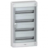 Щит навесной с прозрачной дверцей Schneider Electric Pragma на 72 (4x18) модуля с клеммниками N+PE
