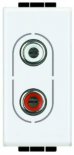 LivingLight Разъем Аудио 2хRCA, цвет белый