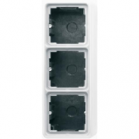 JUNG CD 500/CD plusБеж Коробка для накладного монтажа 3-я с рамкой (CD583AW)