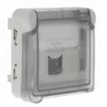 Розетка  компьютерная с одним разъемом RJ45 категории 6 FTP  Legrand Plexo IP55 серая