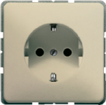 Штепсельная розетка SCHUKO 16A 250V~; золотая бронза
