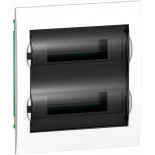 Бокс встраиваемый с прозрачной дверцей Schneider Electric Easy9 на 24 (2х12) модуля с клеммниками N+PE