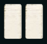 Клавиша узкая без подсветки, White D?cap?