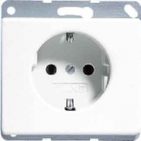 Штепсельная розетка SCHUKO с защитой от детей 16A 250V~; белая