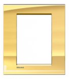 LivingLight Рамка прямоугольная, 3+3 модуля, цвет Золото