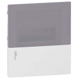 Бокс встраиваемый с дымчатой дверцей Schneider Electric Mini Pragma на 6 модулей с клеммниками N+PE