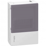 Бокс навесной с дымчатой дверцей Schneider Electric Mini Pragma на 6 модулей с клеммниками N+PE
