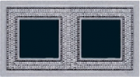 Рамка на 2 поста, CRYSTAL